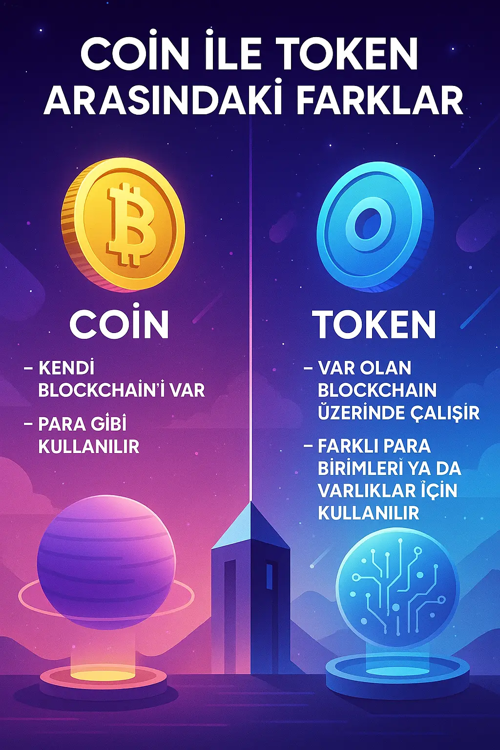 coin ile token arasindaki farklarkriptosozlugu